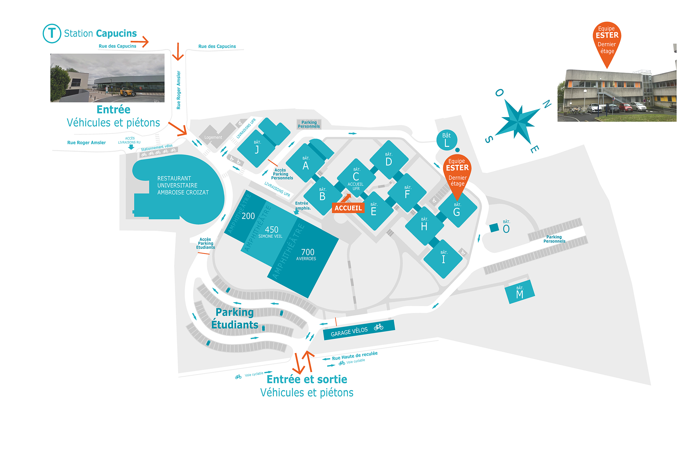 Plan d'accès - Université d'Angers